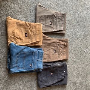 5pair of Dickies carpenter jeans